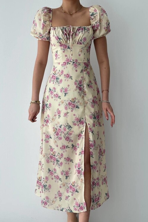 Zeze Balloon Sleeve Dress