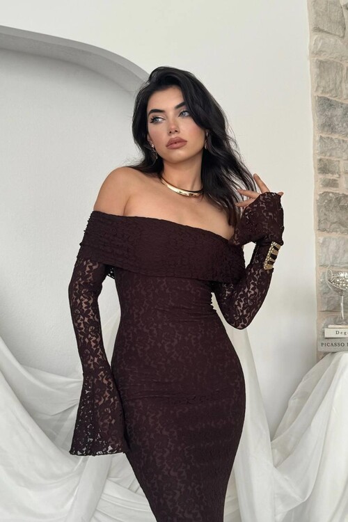 Arya Strapless Lace Dress