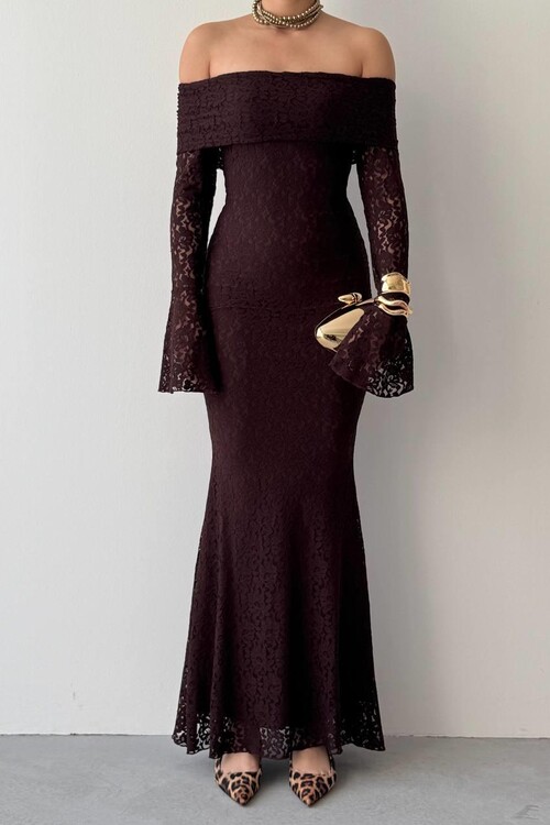 Arya Straplez Dantel Elbise