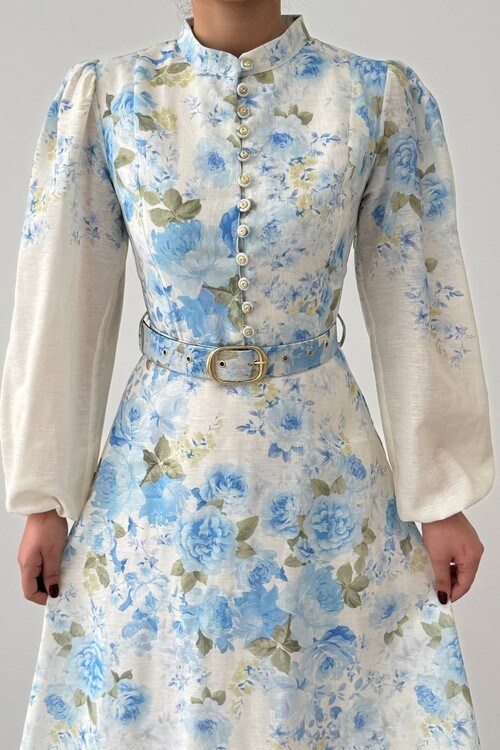 Baret Kemer Detaylı Elbise