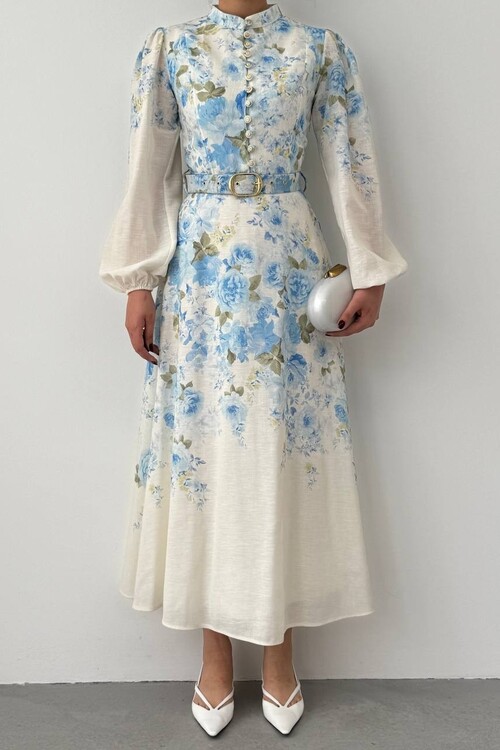 Baret Kemer Detaylı Elbise