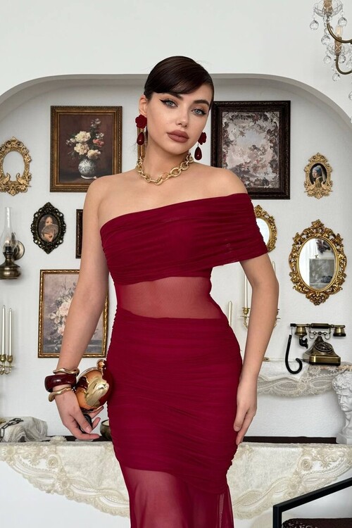 Bark Transparan Elbise