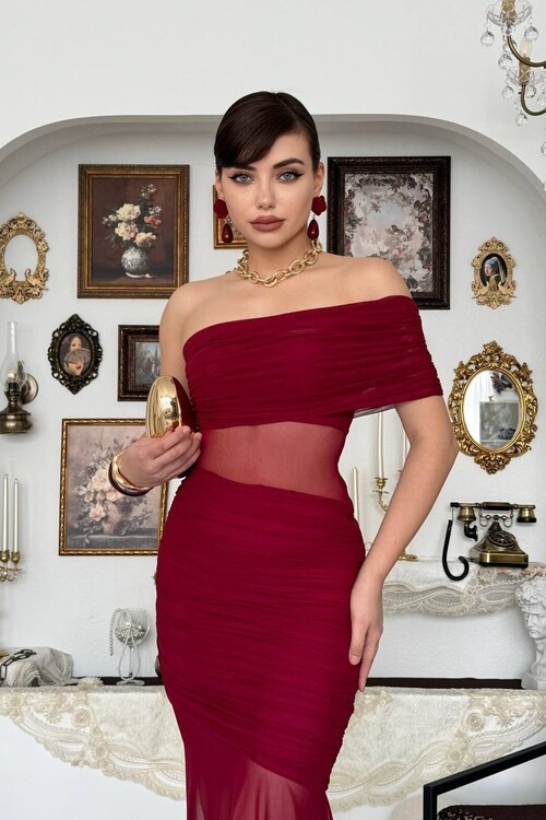 Bark Transparan Elbise