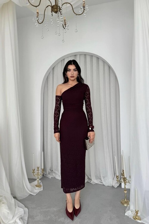 Bees Tek Omuz Detaylı Elbise