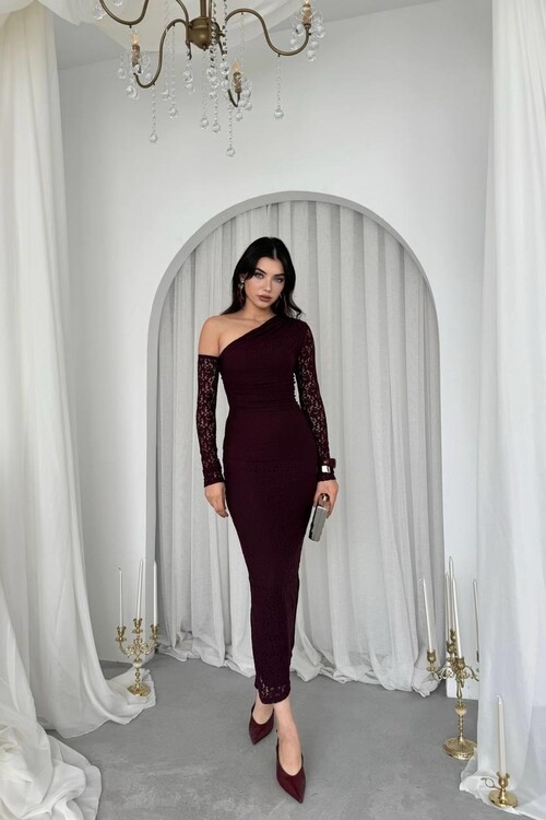 Bees Tek Omuz Detaylı Elbise