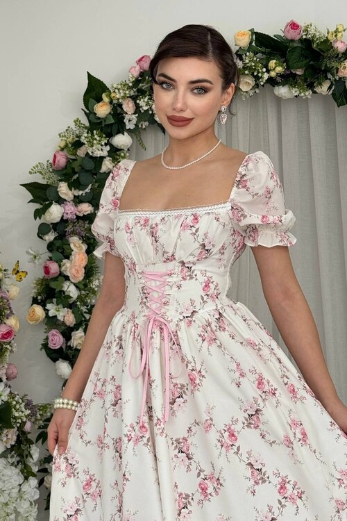 Benra Korsaj Görünümlü Elbise