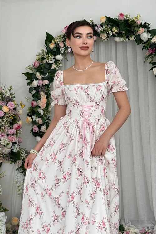 Benra Korsaj Görünümlü Elbise