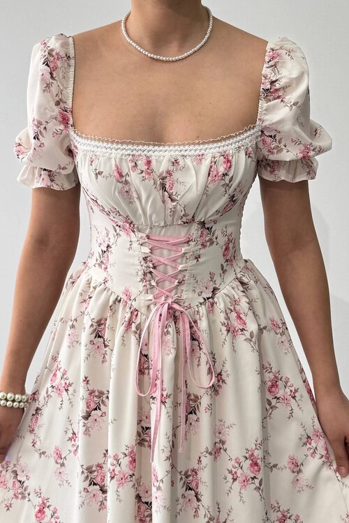 Benra Korsaj Görünümlü Elbise