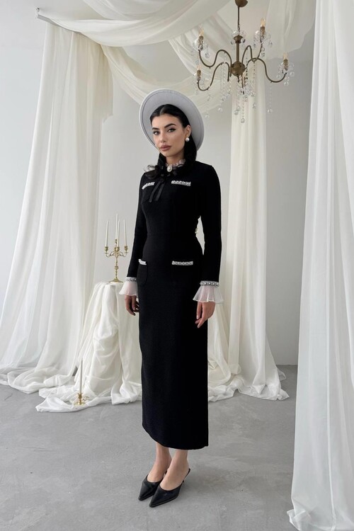 Bonen Cep Detaylı Elbise