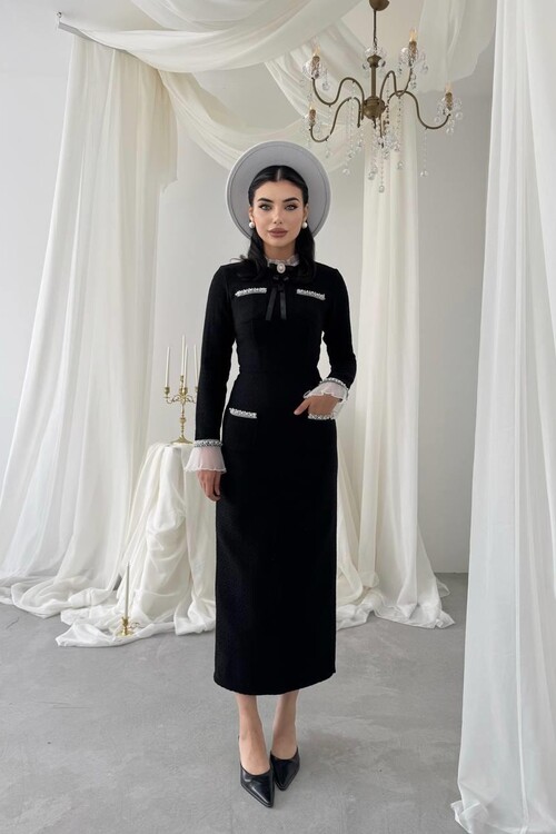 Bonen Cep Detaylı Elbise