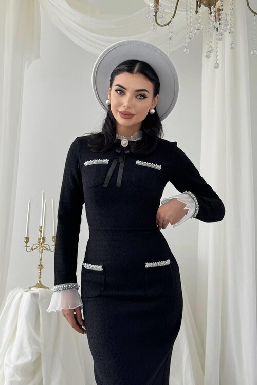 Bonen Cep Detaylı Elbise