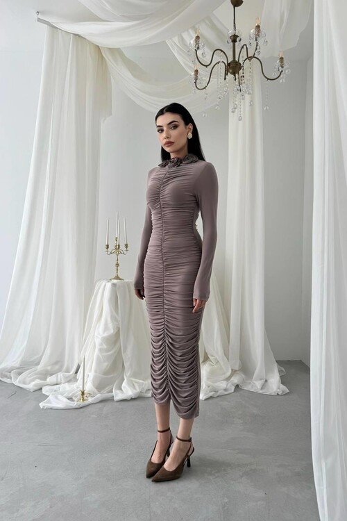 Carlis Rose Collar Dress