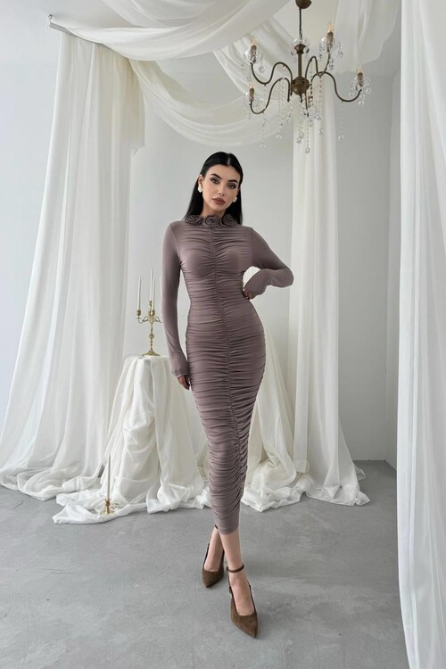 Carlis Rose Collar Dress