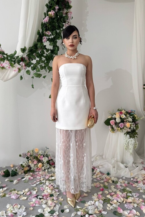 Ceson Straplez Elbise