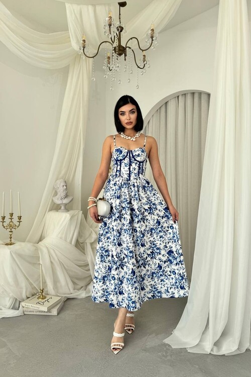 Delya İp Askılı Elbise