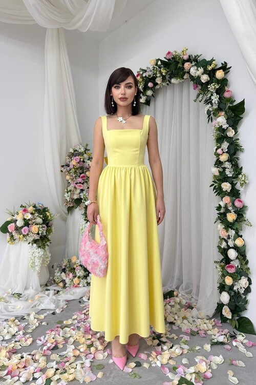 Dınas Fiyonk Detaylı Elbise