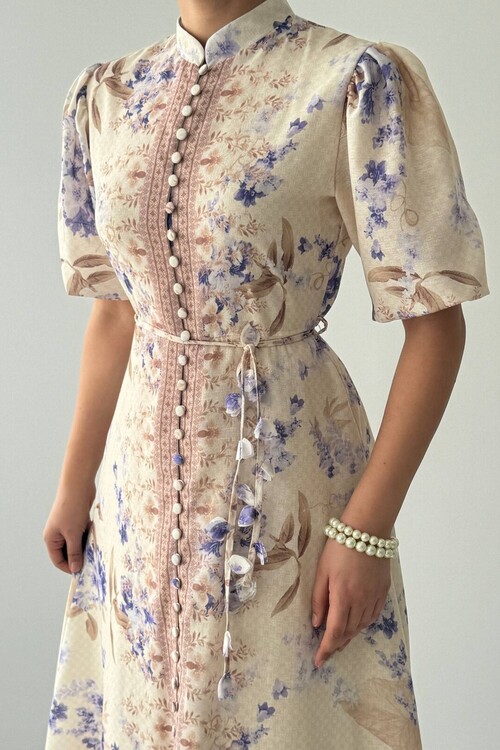 Eboy Kemer Detaylı Elbise