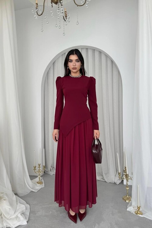 Elor Asymmetrical Draped Dress