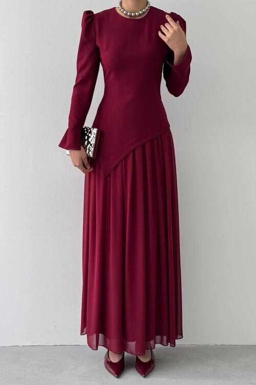Elor Asymmetrical Draped Dress