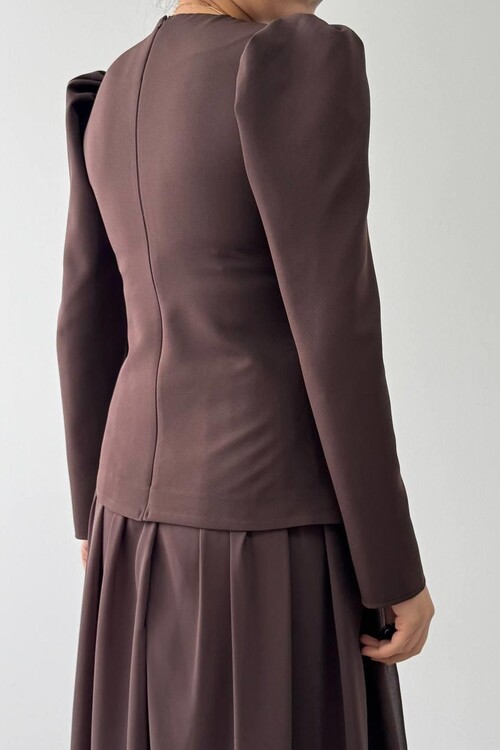 Elor Asimetrik Drapeli Elbise