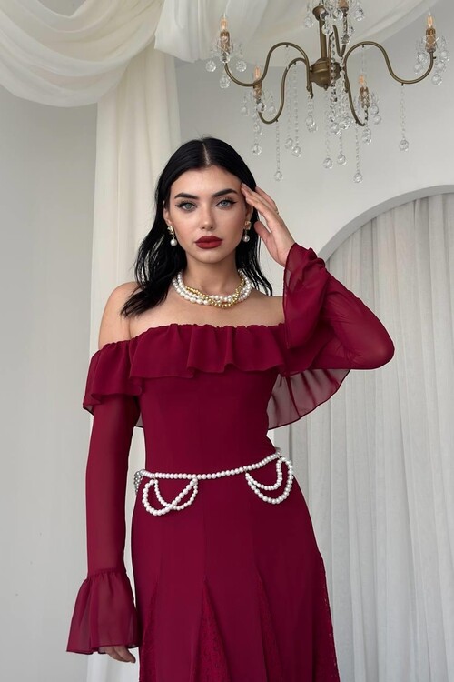 Ester Straplez Elbise