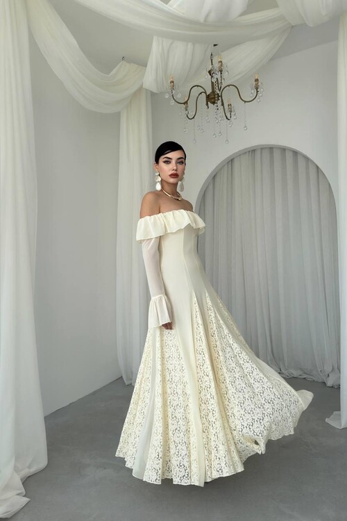 Ester Straplez Elbise