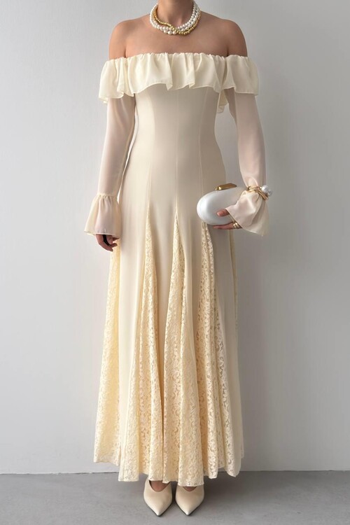 Ester Straplez Elbise