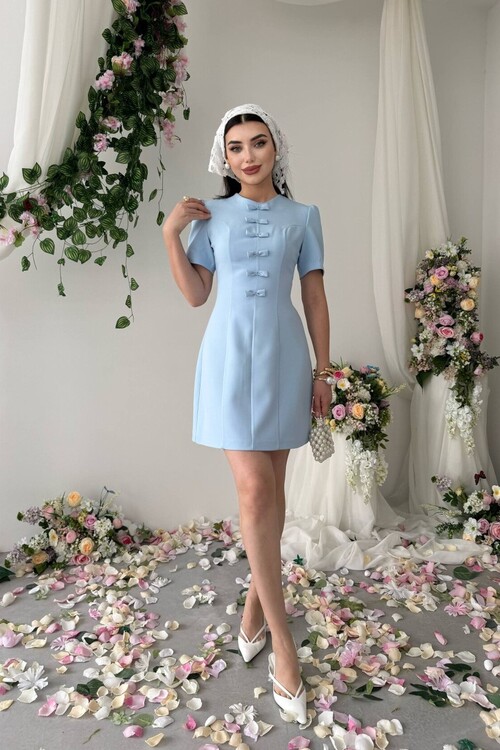 Evan Fiyonk Detaylı Elbise