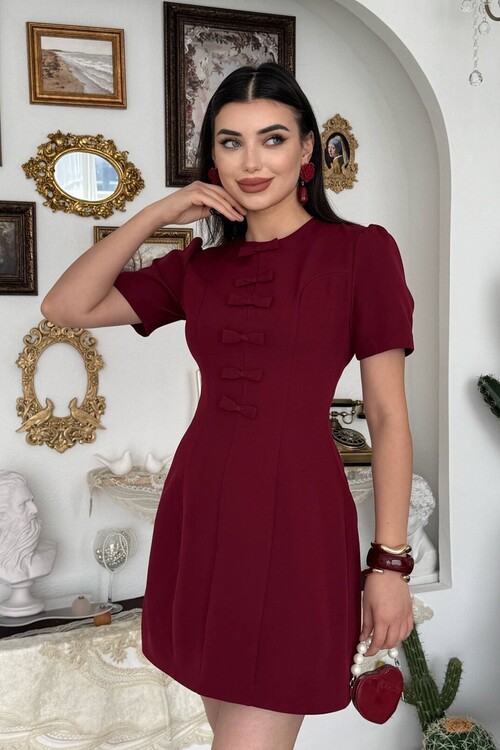 Evan Bow Detail Dress