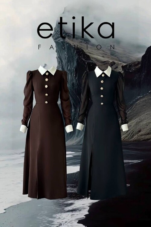 Evona Slit Detailed Dress