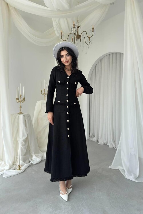 Fari Button Detailed Dress