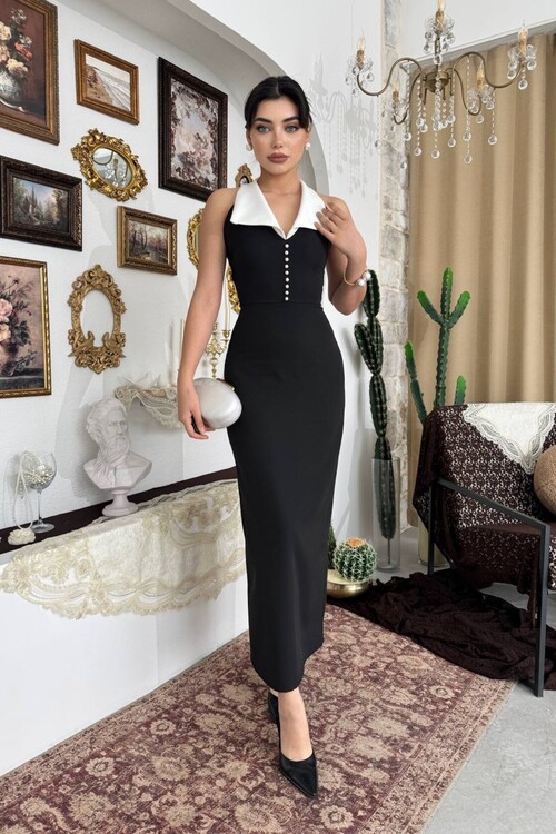 Fernu İnci Detaylı Elbise