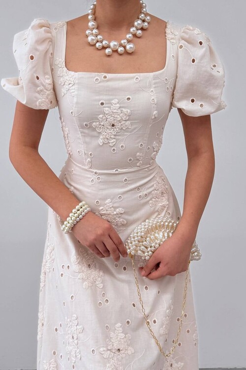 Graf Balloon Sleeve Dress