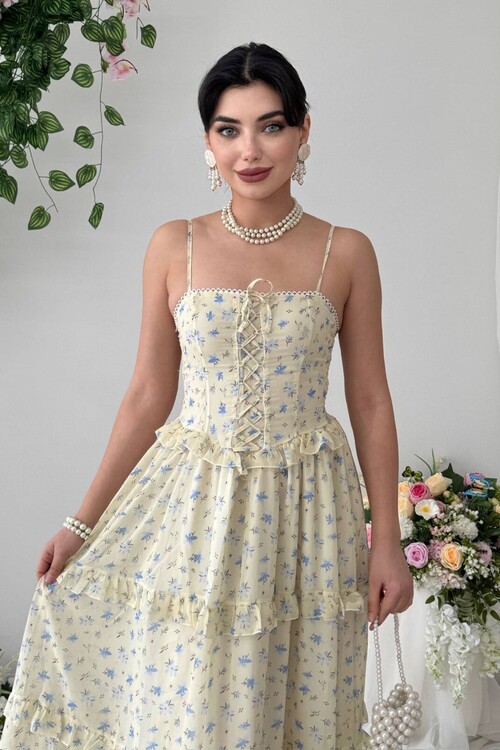 Hafza İp Askılı Elbise