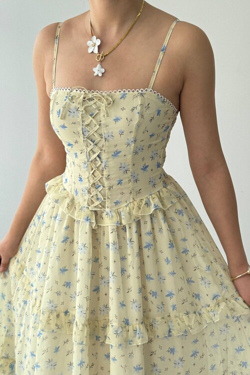 Hafza İp Askılı Elbise