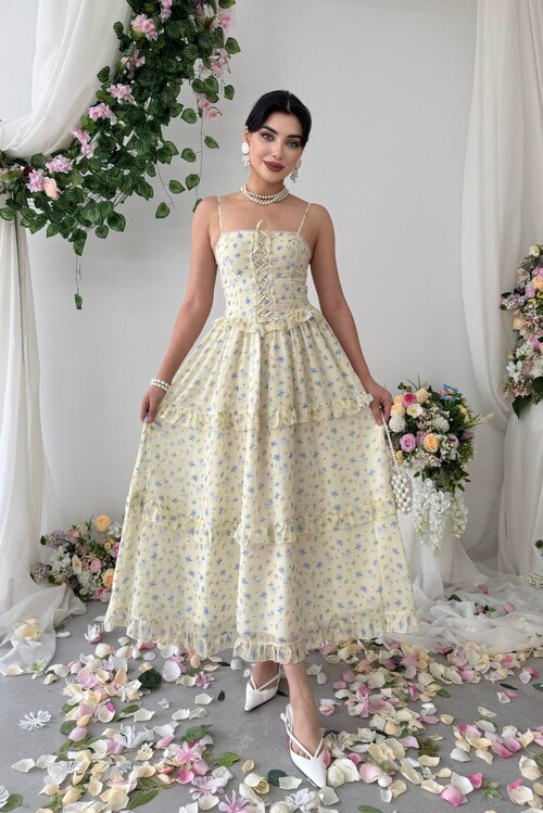 Hafza İp Askılı Elbise