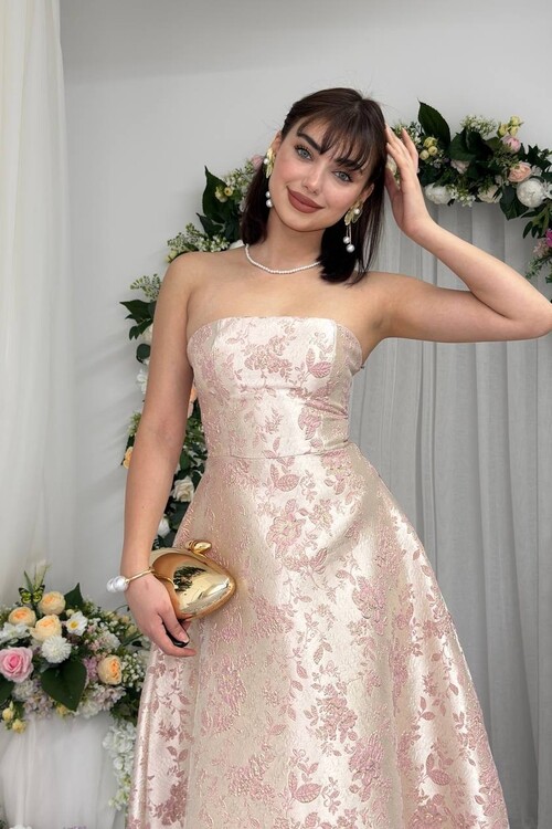 Haseki Straplez Elbise