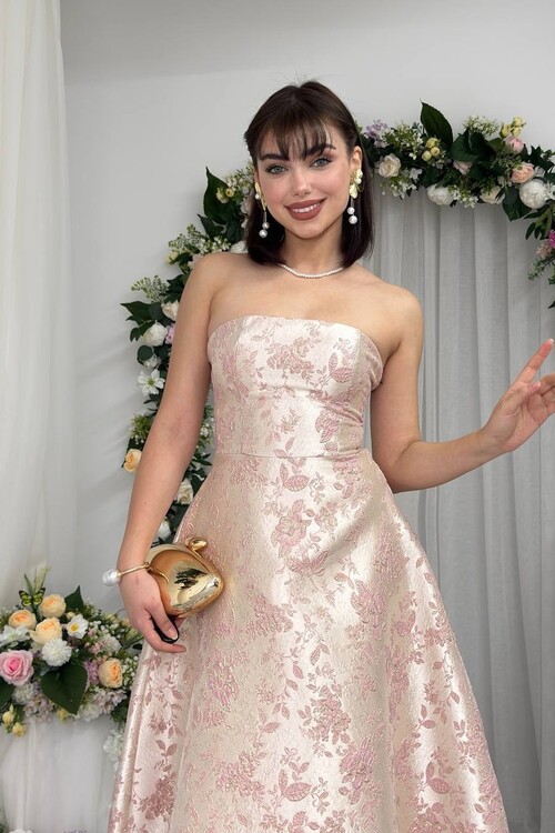 Haseki Straplez Elbise