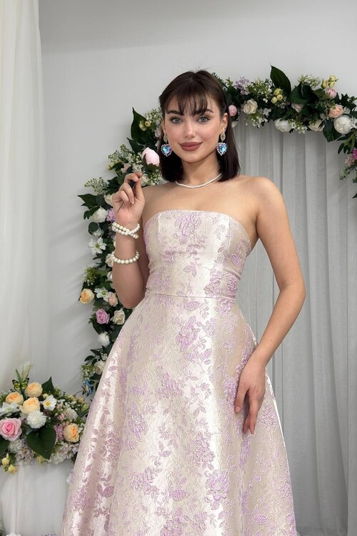 Haseki Straplez Elbise