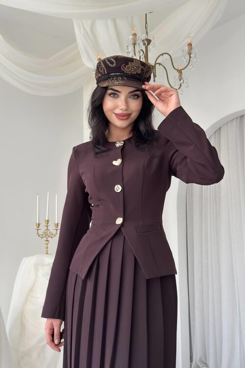 Insa Karma Düğme Detaylı Takım