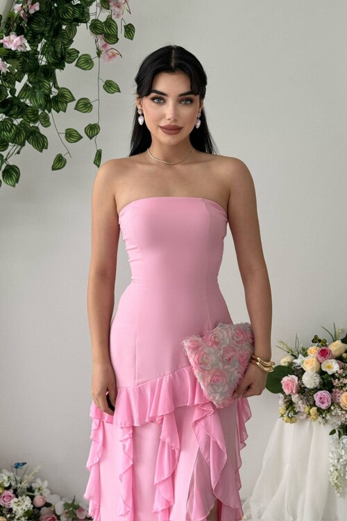 Madel Straplez Elbise