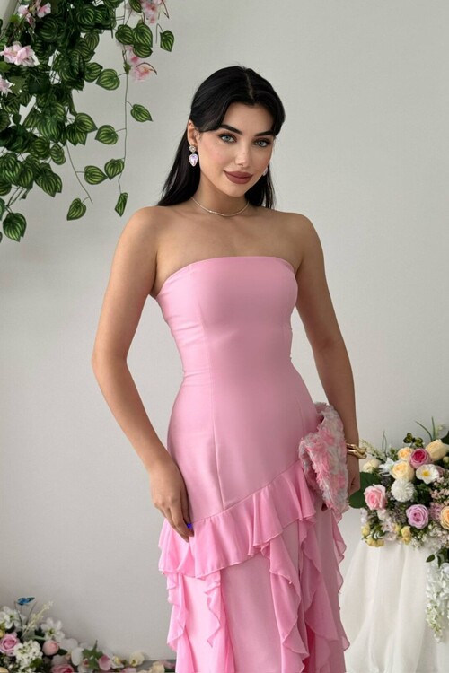 Madel Straplez Elbise