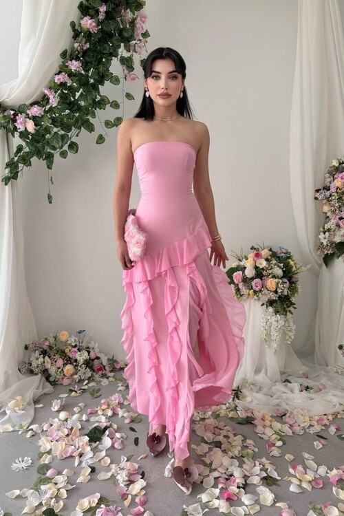 Madel Straplez Elbise