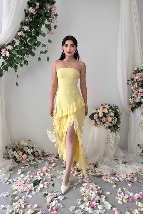 Madel Straplez Elbise