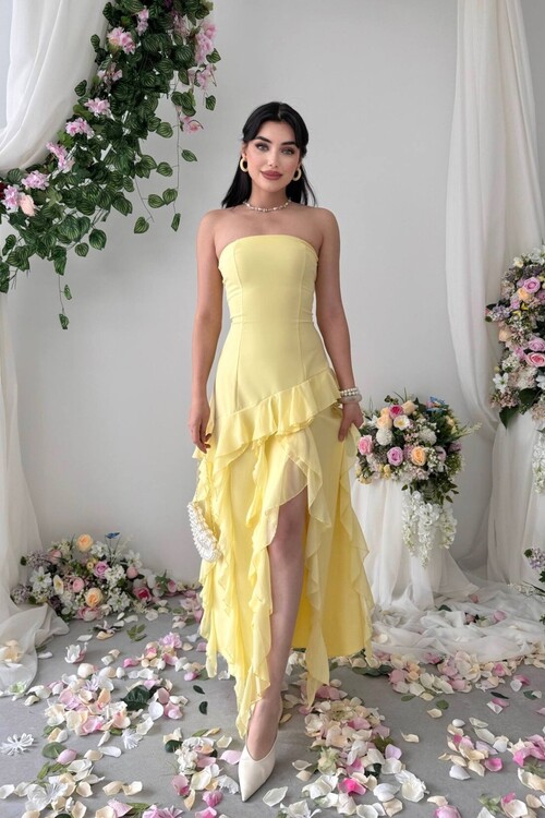 Madel Straplez Elbise