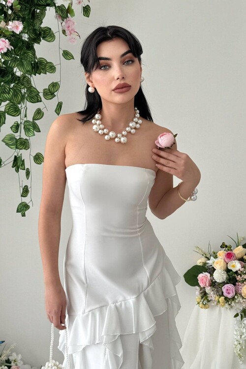 Madel Straplez Elbise