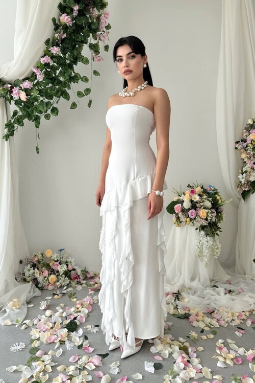 Madel Straplez Elbise