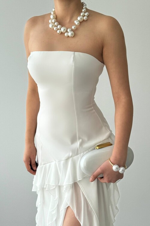 Madel Straplez Elbise