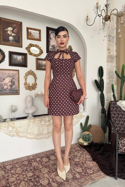 Marden Cut- Out Detaylı Elbise