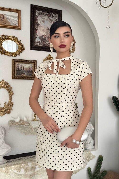 Marden Cut- Out Detaylı Elbise